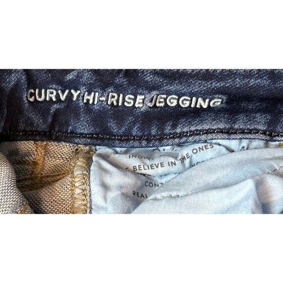 AE Ne(x)t Level Stretch Curvy High Waisted Distressed Jegging Size 4 - Picture 8 of 8
